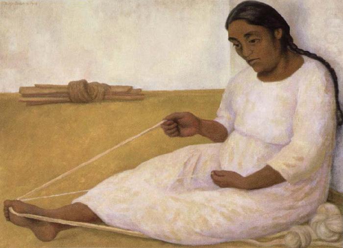 indian spinning, Diego Rivera